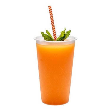 Restaurantware Bev Tek 12 Ounce Frosted Plastic Cups 100 Disposable Drink Cups Lids Sold Separately Serve Hot or Cold Beverages Clear Plastic Party Cups For Stadiums or Weddings