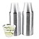 PLASTICPRO 9 oz Disposable Plastic Party CupsOld fashioned Designed Tumblers Crystal Clear Clear With Silver Rim 100