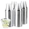 PLASTICPRO 9 oz Disposable Plastic Party CupsOld fashioned Designed Tumblers Crystal Clear Clear With Silver Rim 200