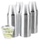 PLASTICPRO 9 oz Disposable Plastic Party CupsOld fashioned Designed Tumblers Crystal Clear Clear With Silver Rim 200