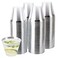 PLASTICPRO 9 oz Disposable Plastic Party CupsOld fashioned Designed Tumblers Crystal Clear Clear With Silver Rim 200