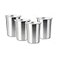 YOLCAR 4Pack 6oz Small Stainless Steel Cups BPA Free Healthy Pint Drinking Cups Metal Drinking Glasses For Kids Silver 170ml6oz