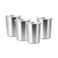 YOLCAR 4Pack 6oz Small Stainless Steel Cups BPA Free Healthy Pint Drinking Cups Metal Drinking Glasses For Kids Silver 170ml6oz