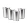 YOLCAR 4Pack 6oz Small Stainless Steel Cups BPA Free Healthy Pint Drinking Cups Metal Drinking Glasses For Kids Silver 170ml6oz