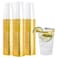FOCUSLINE 100 Pack 12 oz Gold Rimmed Plastic Cups 12 Ounce Clear Plastic Tumblers Heavyduty Fancy Disposable Hard Cups with Gold Rim for Wedding