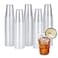 Turbo Bee 300 Pack 9oz Clear Plastic CupsDisposable Mouthwash Cups Ideal for Whiskey Drinking Tasting Food Samples