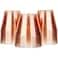 Homy Feel 9 Oz Rose Gold Glitter Plastic Cups 100PCS Disposable Cocktail Wine Cups for Wedding Party Valentines Day