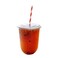 Szeyuen 100Sets 16oz Disposable Plastic Cups with Lids Plasic Clear Drinking Cups for Cold DrinkBubble BobaIced CoffeeTeaSmoothie Flat Lid