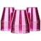 Homy Feel 9 Oz Pink Glitter Plastic Cups 100PCS Disposable Cocktail Wine Cups for Wedding Party Valentines Day