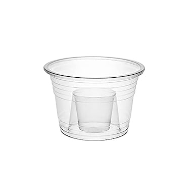 Party Essentials Soft Plastic Bomber Shot Cups Jager Blaster Power Bombs Cups 3 oz 100Count Clear