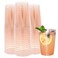 Homy Feel 12 Oz Rose Gold Glitter Plastic Cups 50PCS Disposable Cocktail Wine Cups for Wedding Party Valentines Day