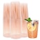 Homy Feel 12 Oz Rose Gold Glitter Plastic Cups 50PCS Disposable Cocktail Wine Cups for Wedding Party Valentines Day