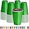 DecorRack Dark Green Plastic Cups 12 oz Disposable Cups Reusable Party Supplies 40 Count
