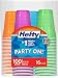 Hefty TKctPv Plastic Party Cups Assorted Colors 16 Ounce 100 Count