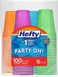Hefty TKctPv Plastic Party Cups Assorted Colors 16 Ounce 100 Count