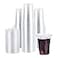 Lullaby 200 Pack 12oz Clear Plastic Cups with Lids Disposable To Go Cups for Daily Use Party and Wedding