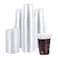 Lullaby 200 Pack 12oz Clear Plastic Cups with Lids Disposable To Go Cups for Daily Use Party and Wedding