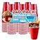 Supellectilem Red Plastic Disposable Cups 18 Oz 240 Ct Heavy Duty Large Party Cold Drink Plastic Cups Disposable