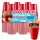Supellectilem Red Plastic Disposable Cups 18 Oz 240 Ct Heavy Duty Large Party Cold Drink Plastic Cups Disposable