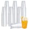 Vplus 500 Pack 9 OZ Clear Plastic Cups Individually Wrapped PP Plastic Cups Disposable 9 OZ Drinking Glasses for Hotel Party Thanksgiving Christmas