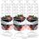 Youeon 50 Pack Mini Plastic Dessert Cups with Spoons 5 Oz Clear Appetizer Goblet Dessert Cup Small Shooter Cups for Desserts Appetizers Puddings Mousse