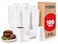 Framo 8 Oz Foam Coffee Cups 100 Pack Disposable Insulated Hot Drinkware for Home Office or Church Sturdy White Foam Cups Serving Hot and Cold Beverages Drink Service Daily Ideal in Breakrooms