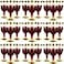 CHENGU 100 Pcs Plastic Wine Glasses 7 oz Gold Rimmed Mini Stemware with Removable Base for Wedding Parties Birthday Anniversary Champagne Toastinggold