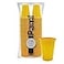PAMI 100Pack 7oz Yellow Disposable Cups Plastic Cups for Parties BpaFree Ideal for Cold Drinks