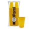 PAMI 100Pack 7oz Yellow Disposable Cups Plastic Cups for Parties BpaFree Ideal for Cold Drinks