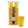 PAMI 100Pack 7oz Yellow Disposable Cups Plastic Cups for Parties BpaFree Ideal for Cold Drinks