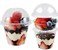 Artpreti 50 Sets 9 oz Clear Plastic Parfait Cups with INSERT DOME LidsNO HOLE Disposable Dessert Cups with Lids for Kids Dips Snacks and Veggies Fruit Yogurt Smoothie Iced Cold Drinks No Leaking