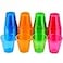 QIANQUEYUE 250 Count Disposable Plastic Shot Glasses 1oz Neon Multicolor Party Cups Hard Plastic Disposable Cups for Margarita Whiskey Tasting Great for Weddings Birthdays Bars Events