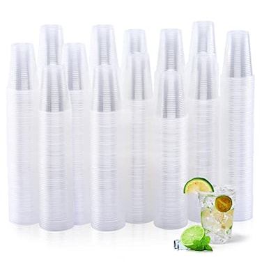 Turbo Bee 1000Pack 9 oz Clear Plastic CupsCold Party Drinking Plastic Cups Bulk for Birthday Parties Picnics Ceremonies and Weddings