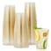 JOLLY CHEF 100 Pack 10 oz Gold Glitter Plastic Party Cups Disposable Plastic Tumblers Gold Drinking Glasses with Glitter Suitable for Wedding Thanksgiving Day Christmas Halloween