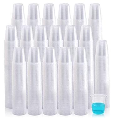 Turbo Bee 1000 Pack 3oz Disposable Plastic CupsDisposable Mouthwash Cups3 Ounce Small Clear Tumblers Ideal for WhiskeyDrinking Tasting Food Sample