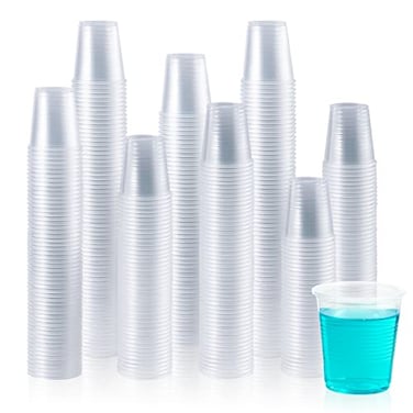 Vplus 2000 Pack 3 OZ Cold Clear Small Plastic Cups 3 Ounce Disposable Measuring Tasting Sample Mouthwash Dessert Shot Cups for Bathroom Party Drinking