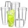 Hssugi 32oz Clear Plastic Cups with Lids 40 Count Disposable Drinking Cups for Cold Drinks Dessert Ice Cream Iced Coffee Milk Tea