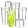 Hssugi 32oz Clear Plastic Cups with Lids 40 Count Disposable Drinking Cups for Cold Drinks Dessert Ice Cream Iced Coffee Milk Tea