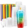 ELEGANT DISPOSABLES Crystal Clear PET Cups With Dome lids Straws for Iced CoffeeMilkshake Cold Drinks Slush Cups Smoothys Slurpee Ice cream Dessert Partys Plastic Disposable Cups 40 32 oz