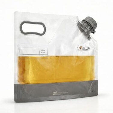 Restaurantware Cater Tek 12 Gallon Water Containers 10 Drink Bags Collapsible Includes TamperEvident Caps Clear Plastic Beverage Bags For Catered Events Camping or Hiking Durable Handle