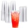 Lilymicky 60 PACK 24 oz Clear Plastic Cups With Strawless Sip Through Lids Disposable for Ice Coffee Smoothie Slurpee or Any Cold Drinks