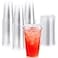 Lilymicky 90 PACK 20 oz Clear Plastic Cups With Strawless Sip Lids Disposable Plastic Cups With Sip Through Lids for Ice Coffee Smoothie Slurpee or Any Cold Drinks