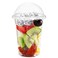 Fabulous Party 200 Sets 16 Oz Clear Plastic Cups with Dome Lids PET Crystal Clear Cups with Dome Lids To Go Cup for Ice Cream Fruit Parfait Dessert Milkshake Iced Coffee Cold Drink