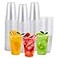 FOCUSLINE 200pack 16 oz Clear Plastic Cups Disposable Plastic Clear Cups Disposable DrinkIng Cup for Water Juice Soda Ice Coffee