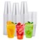 FOCUSLINE 200pack 16 oz Clear Plastic Cups Disposable Plastic Clear Cups Disposable DrinkIng Cup for Water Juice Soda Ice Coffee