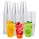 FOCUSLINE 200pack 16 oz Clear Plastic Cups Disposable Plastic Clear Cups Disposable DrinkIng Cup for Water Juice Soda Ice Coffee