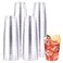 JOLLY CHEF 10 oz Clear Disposable Plastic Cups 100 Pack Clear Plastic Cups Tumblers Heavyduty Party Glasses Disposable Cups for Thanksgiving PartyFathers Day