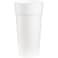 AMZ Empire 24 Oz Foam Cups With Lids Insulated Foam Disposable White Coffee Cup With Cover Lid Pack of 40 Sets For Hot or Cold Drink 40Case