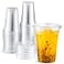 Eupako 9 oz Plastic Cups with Lids 9 Ounce Clear Disposable Plastic Party Cups with Flat Lids Cold Drink Cups Pack of 50