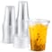 Eupako 9 oz Plastic Cups with Lids 9 Ounce Clear Disposable Plastic Party Cups with Flat Lids Cold Drink Cups Pack of 50